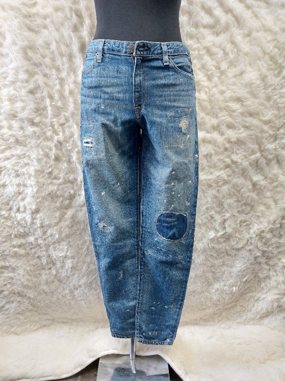 Polo Ralph Lauren Astor Kid's Size 16 Slim Boyfriend Patchwork Denim Jeans